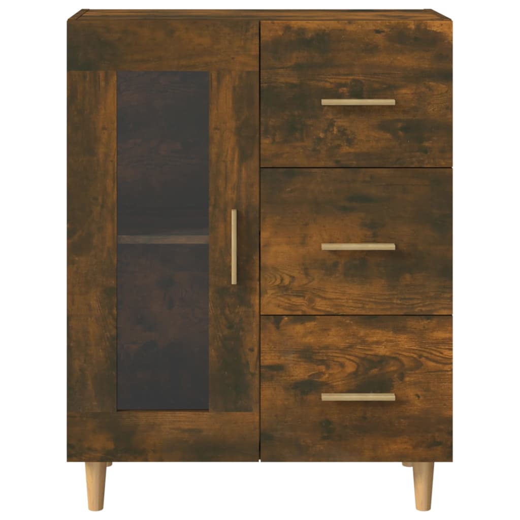 Buffet chêne fumé 69,5x34x90 cm bois d'ingénierie - XIOS