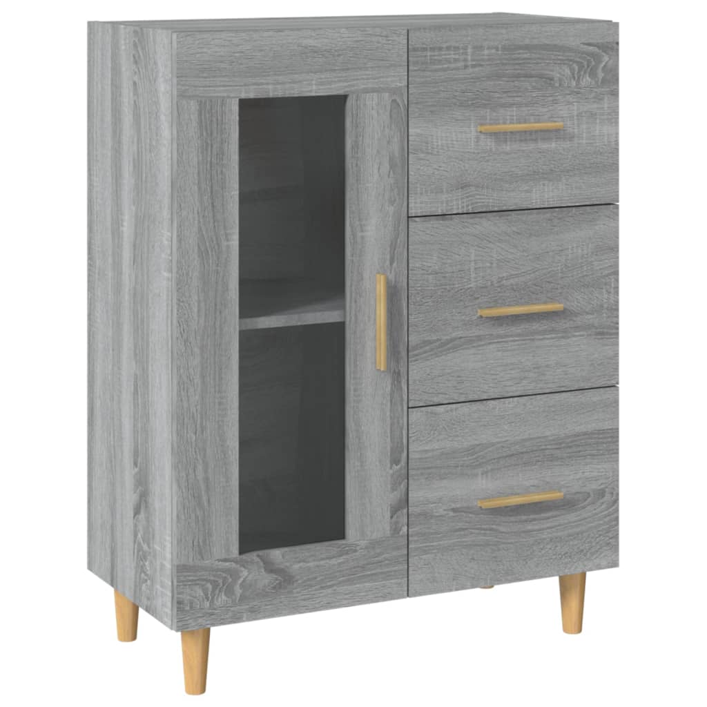 Buffet sonoma gris 69,5x34x90 cm bois d'ingénierie - XIOS