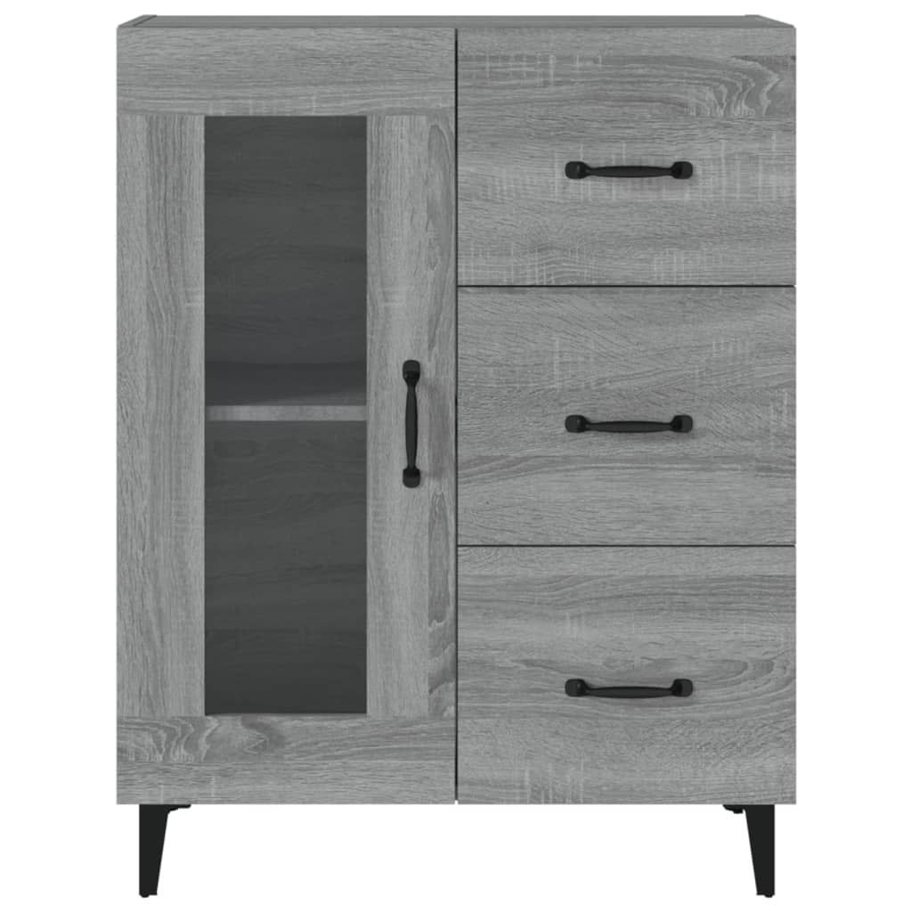 Buffet sonoma gris 69,5x34x90 cm bois d'ingénierie - XIOS