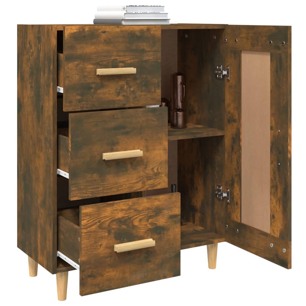 Buffet Chêne fumé 69,5x34x90 cm Bois d'ingénierie - XIOS