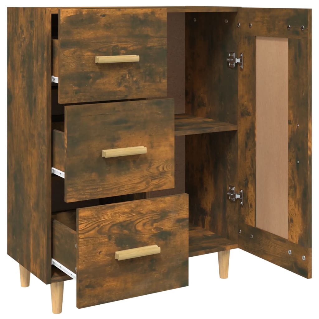 Buffet Chêne fumé 69,5x34x90 cm Bois d'ingénierie - XIOS
