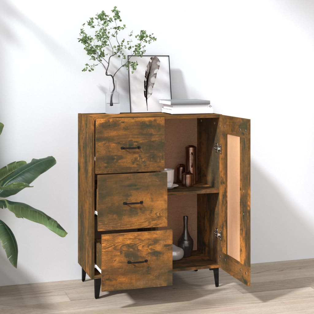 Buffet Chêne fumé 69,5x34x90 cm Bois d'ingénierie - XIOS