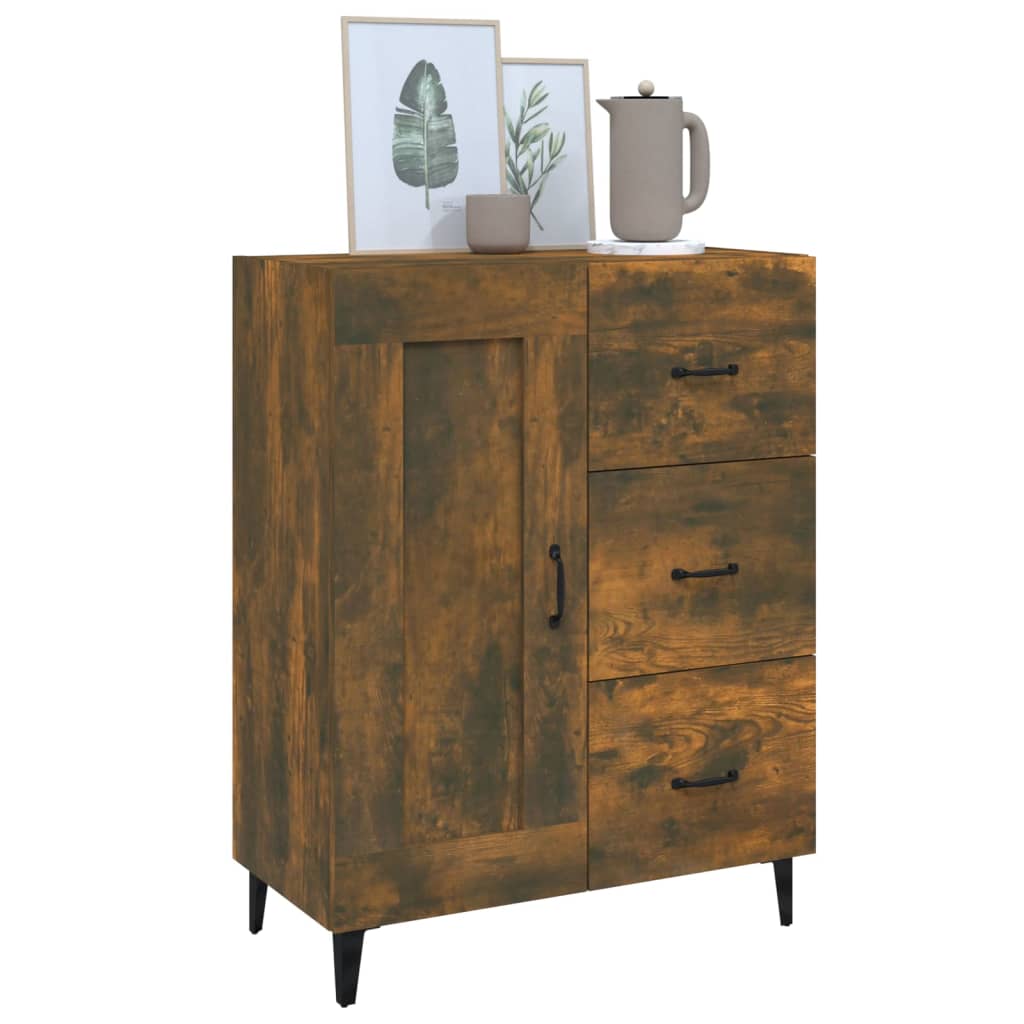 Buffet Chêne fumé 69,5x34x90 cm Bois d'ingénierie - XIOS