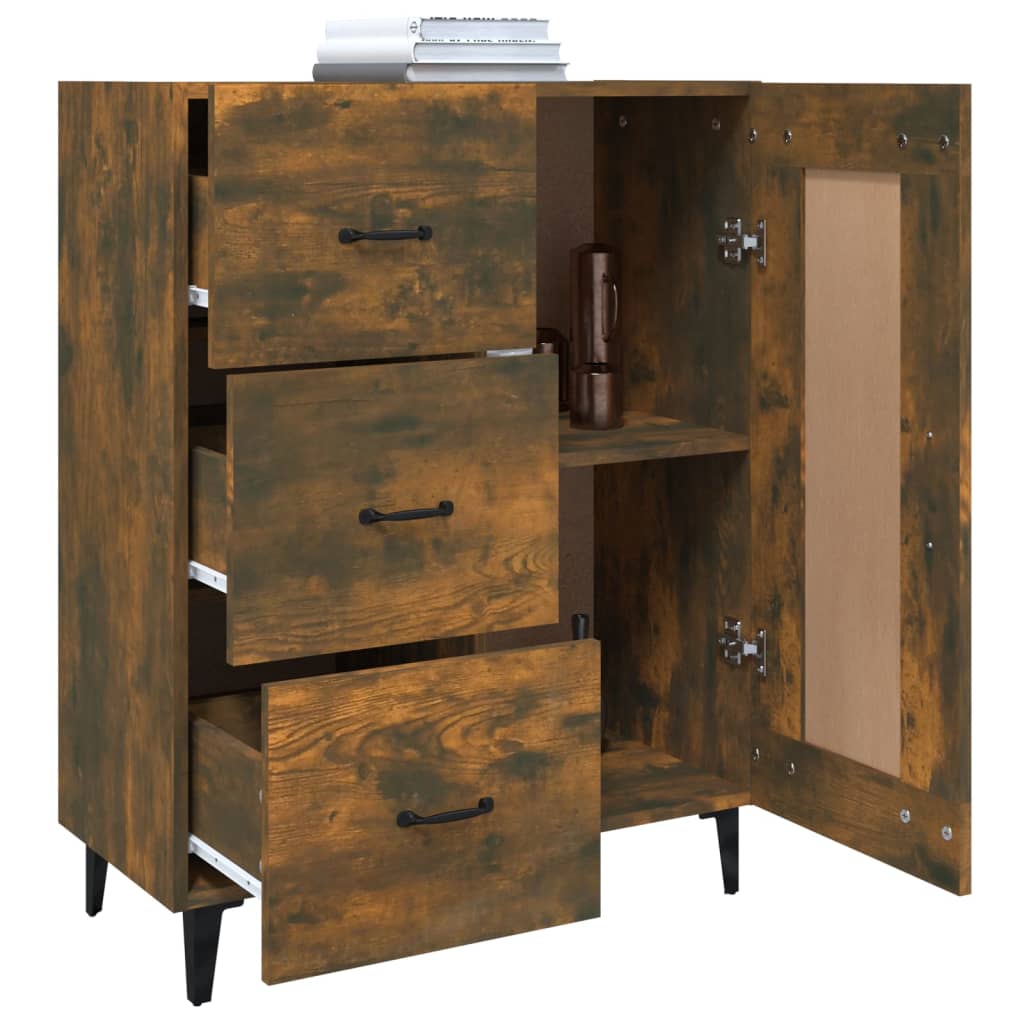 Buffet Chêne fumé 69,5x34x90 cm Bois d'ingénierie - XIOS