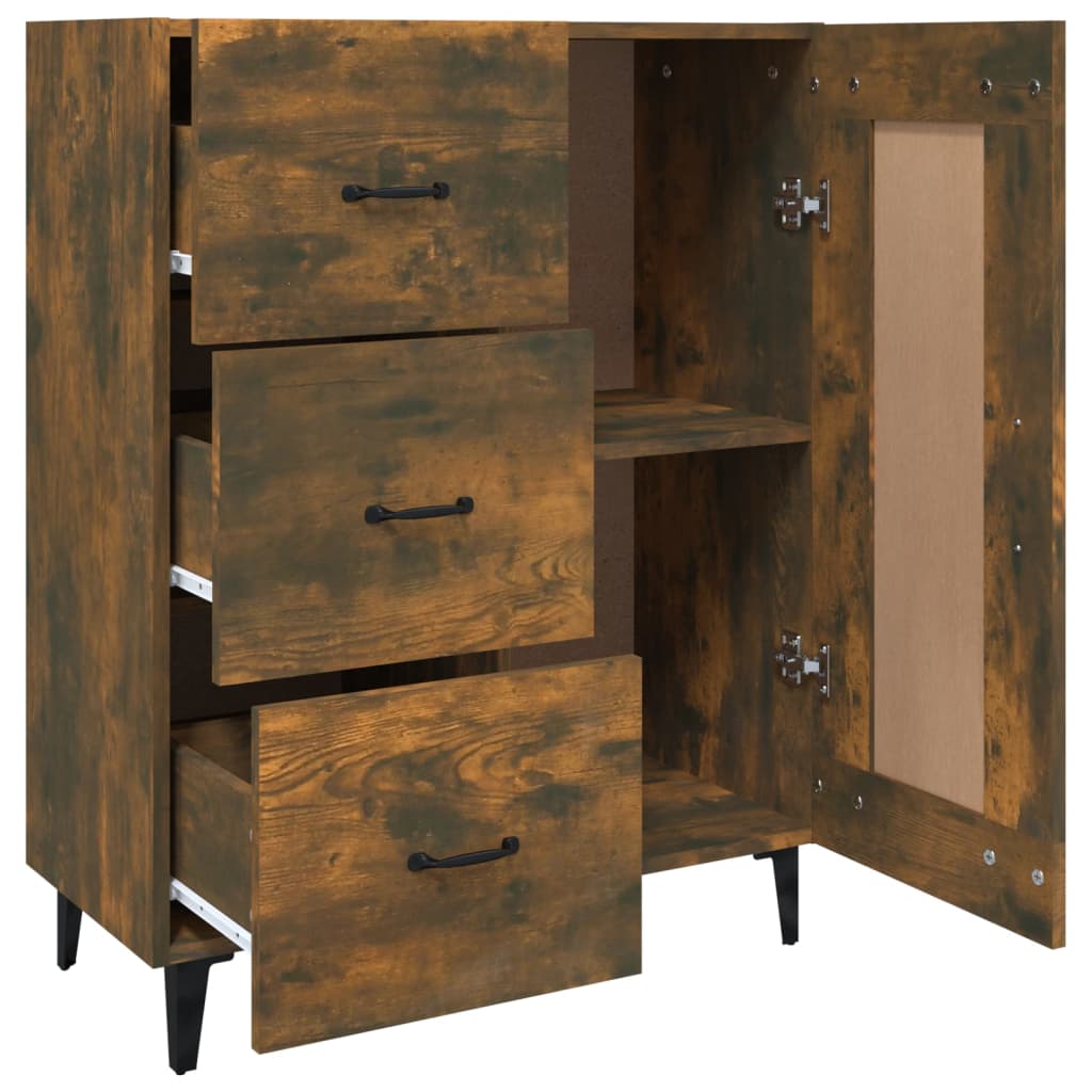 Buffet Chêne fumé 69,5x34x90 cm Bois d'ingénierie - XIOS