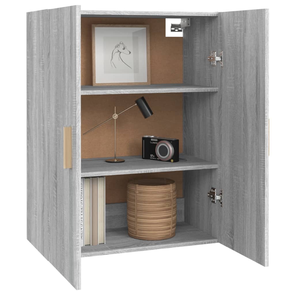 Armoire murale suspendue Sonoma gris 69,5x34x90 cm - XIOS