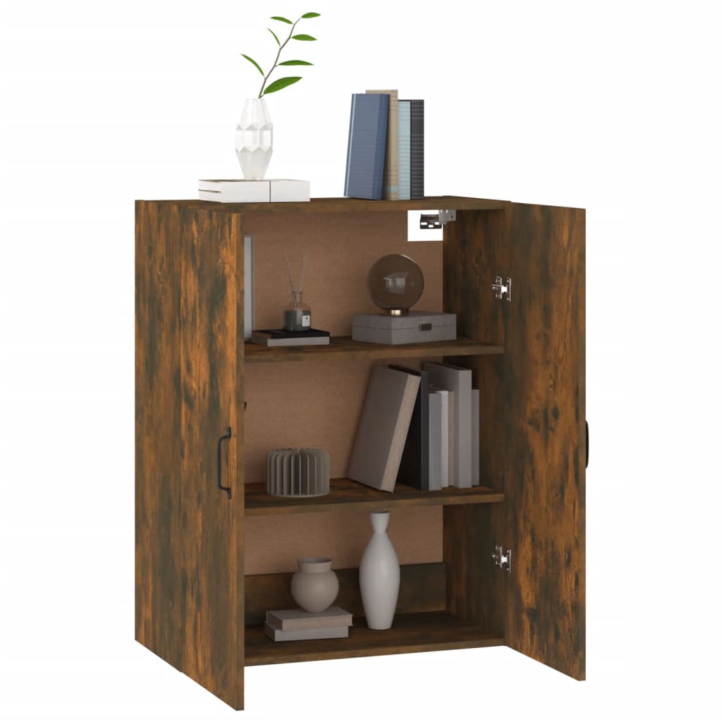 Armoire suspendue Chêne fumé 69,5x34x90 cm Bois d'ingénierie - XIOS