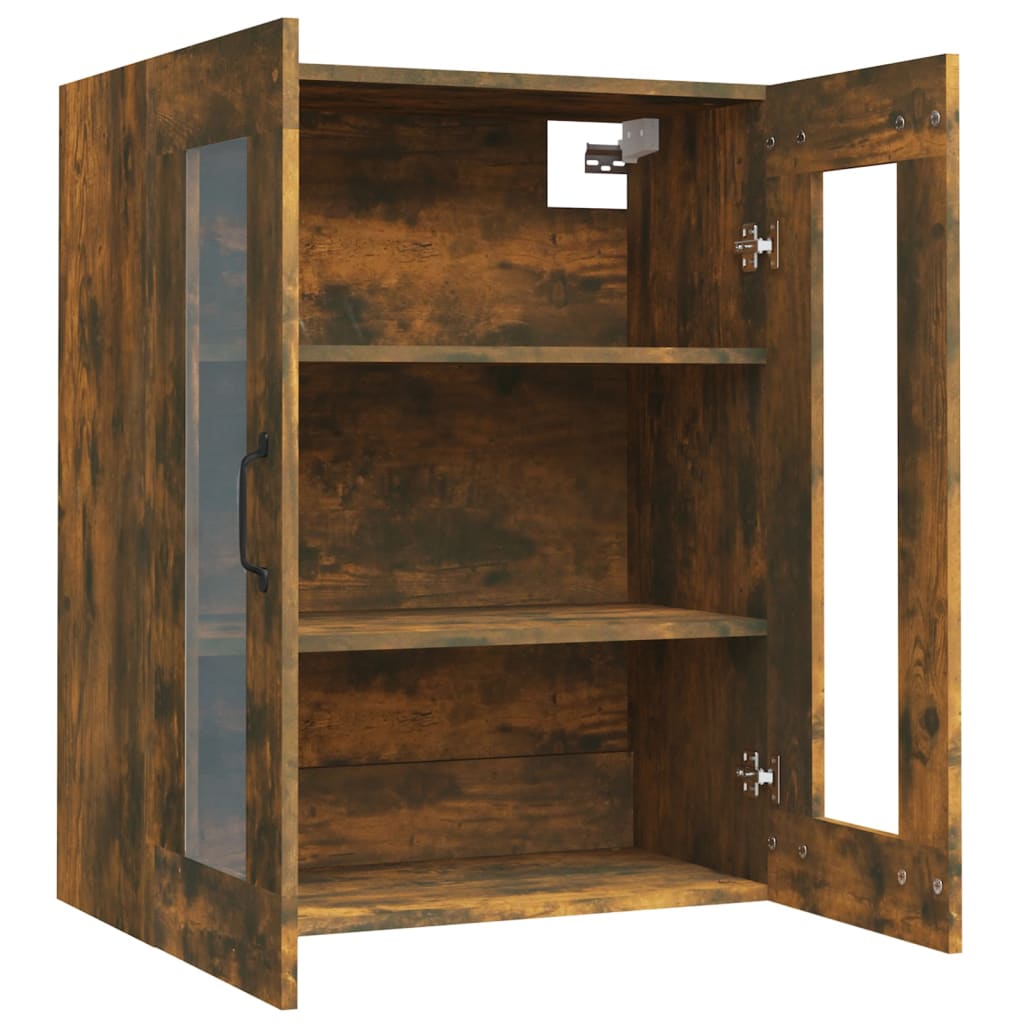 Armoire murale suspendue Chêne fumé 69,5x34x90 cm - XIOS