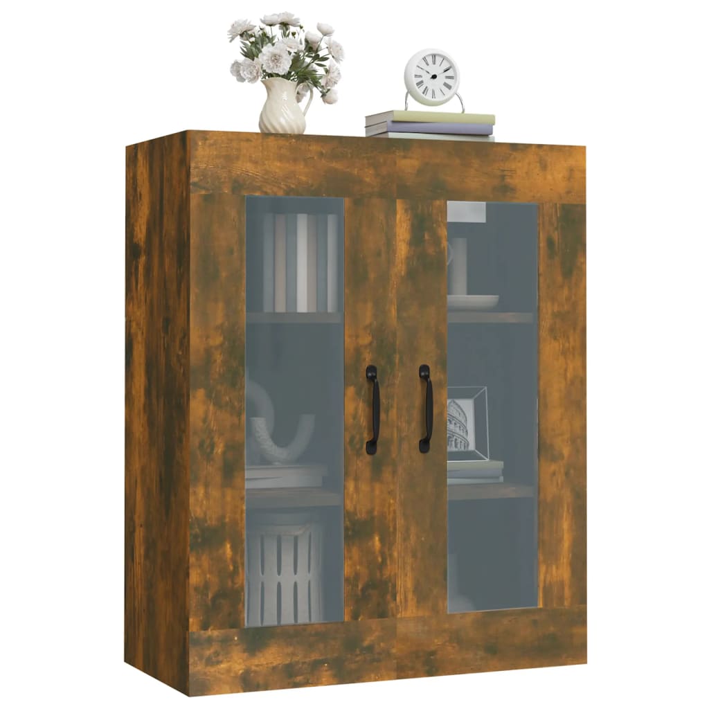 Armoire murale suspendue Chêne fumé 69,5x34x90 cm - XIOS