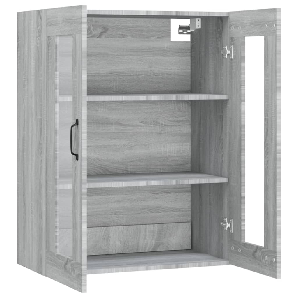 Armoire murale suspendue Sonoma gris 69,5x34x90 cm - XIOS