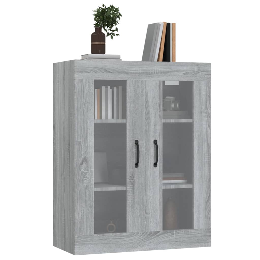 Armoire murale suspendue Sonoma gris 69,5x34x90 cm - XIOS