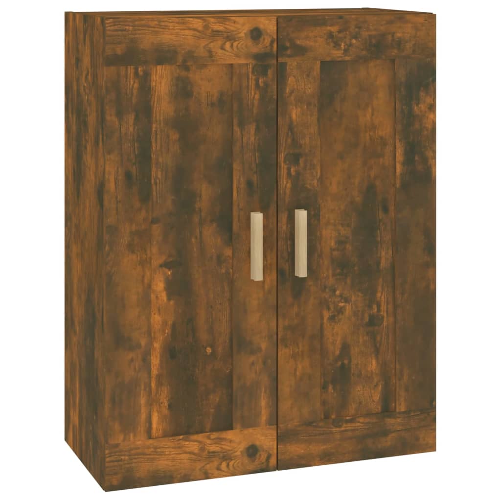 Armoire murale chêne fumé 69,5x32,5x90 cm bois d'ingénierie Étagères murales & corniches vidaXL
