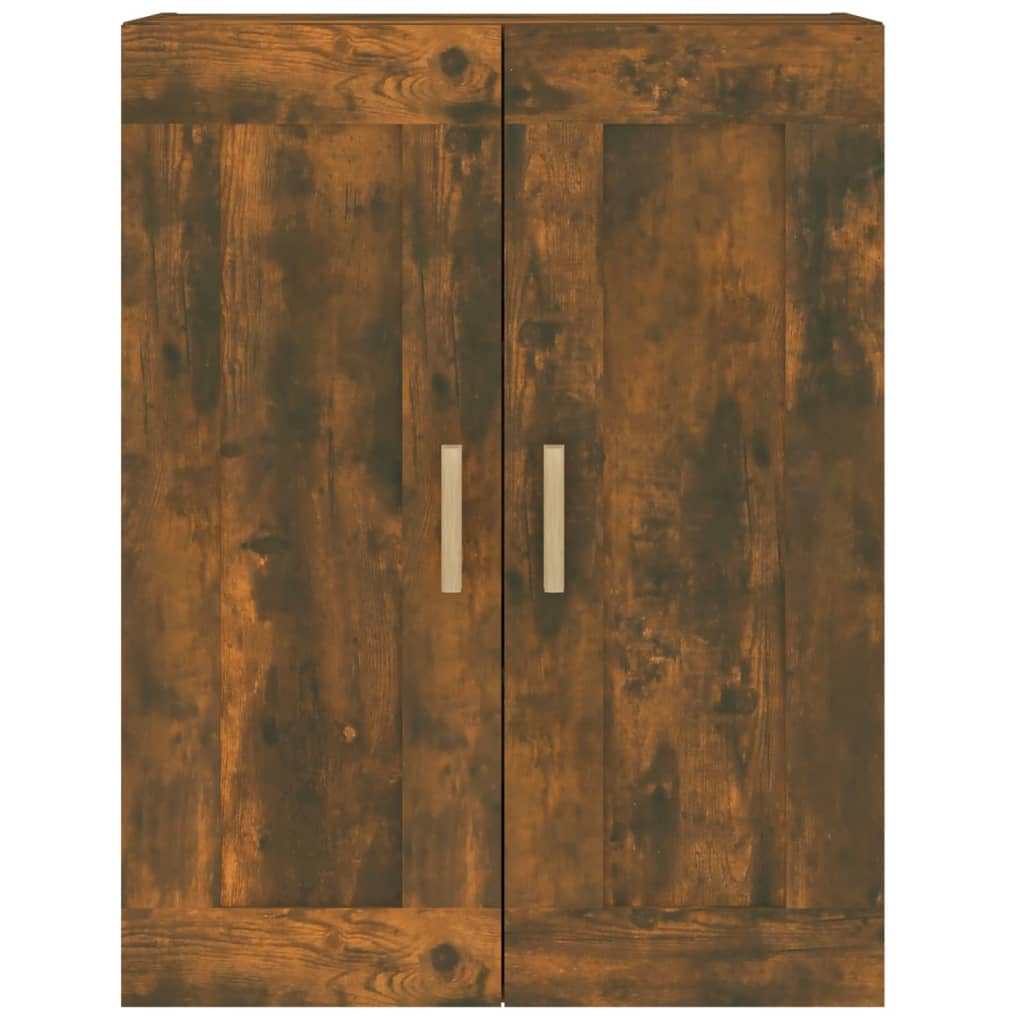 Armoire murale chêne fumé 69,5x32,5x90 cm bois d'ingénierie Étagères murales & corniches vidaXL