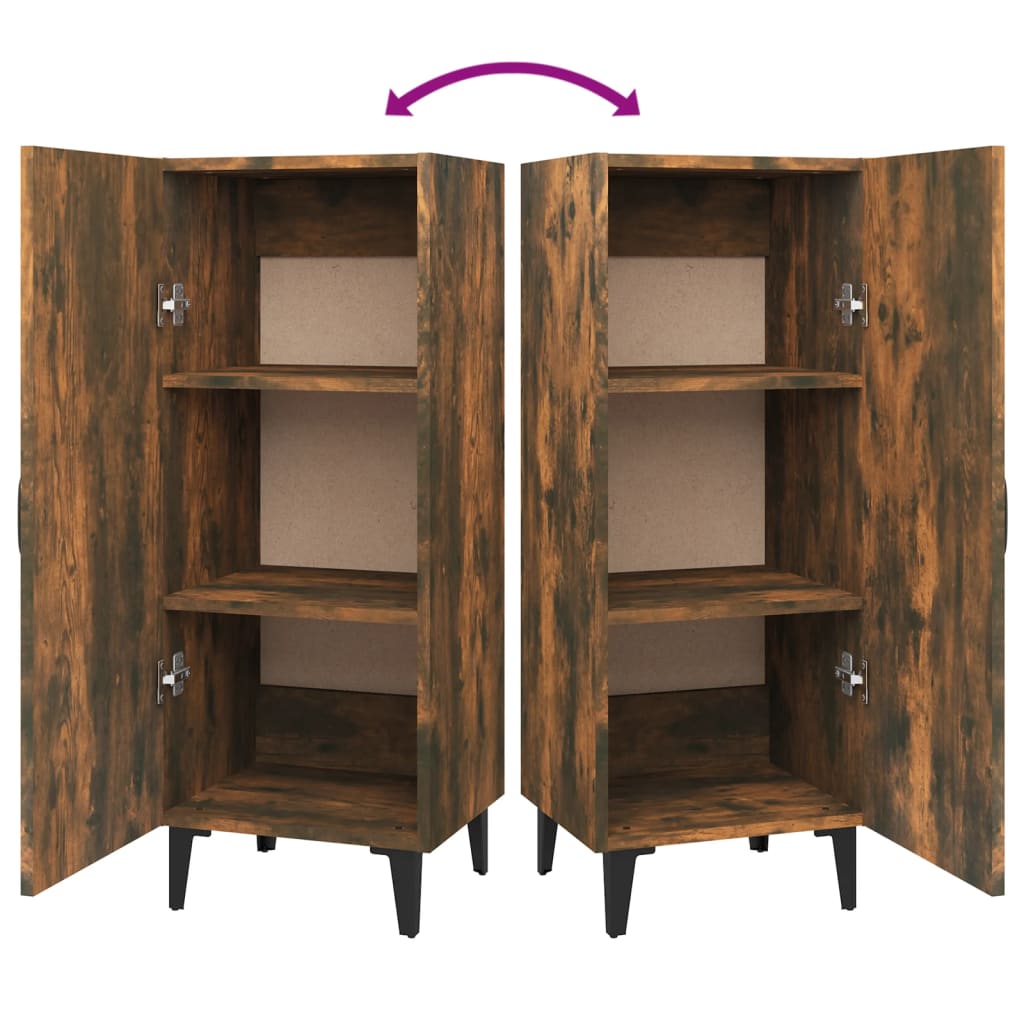 Buffet Chêne fumé 34,5x34x90 cm Bois d'ingénierie - XIOS