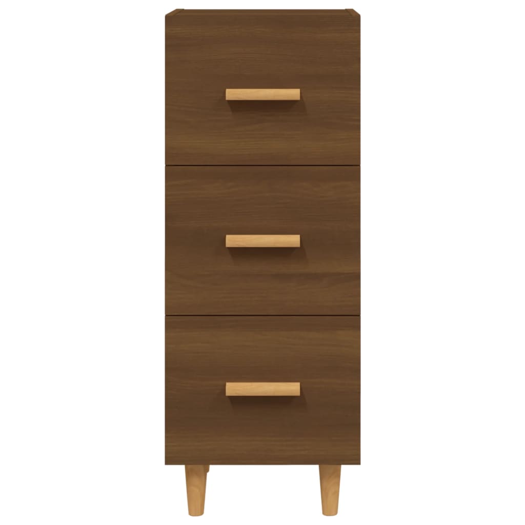 Buffet Chêne marron 34,5x34x90 cm Bois d'ingénierie - XIOS