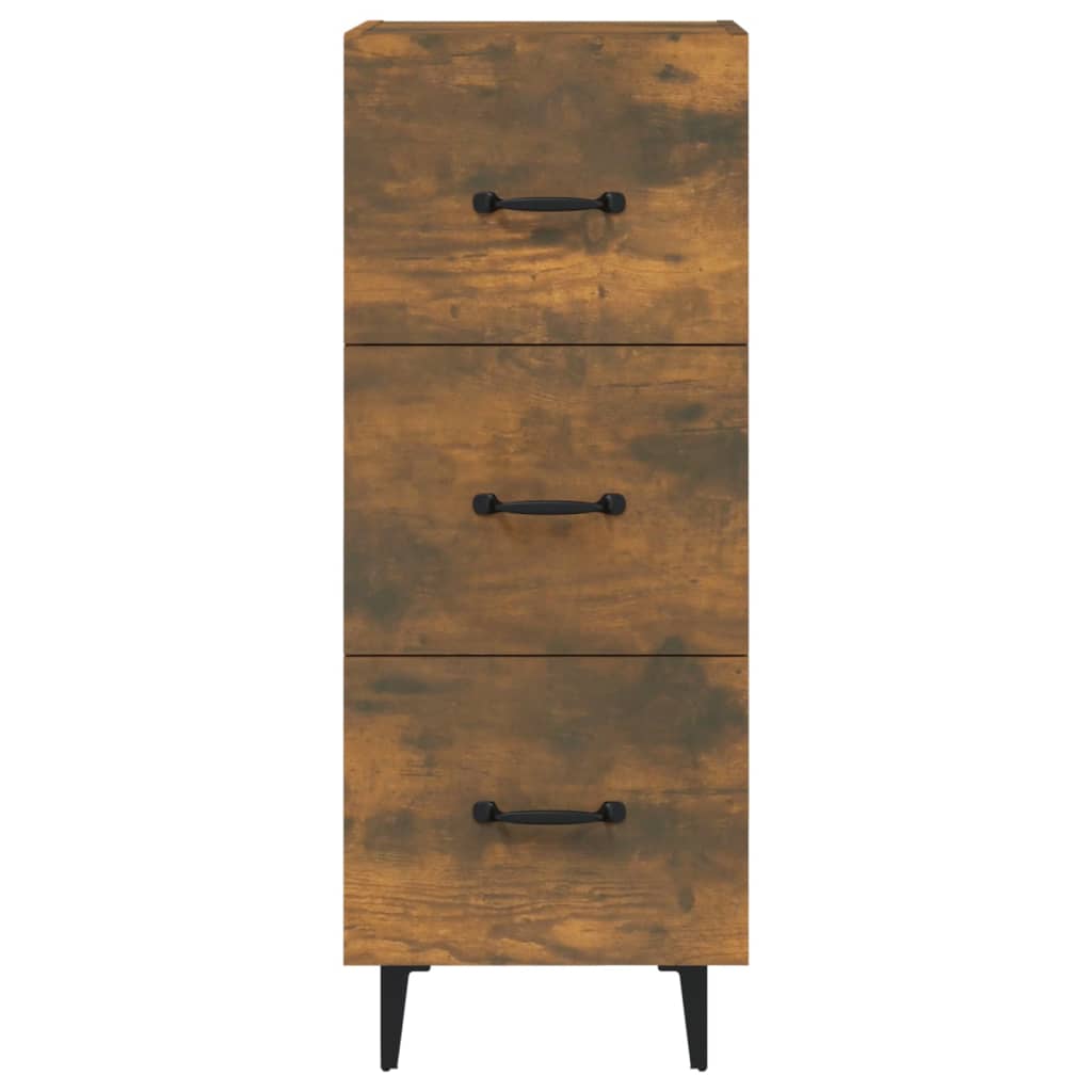 Buffet Chêne fumé 34,5x34x90 cm Bois d'ingénierie - XIOS