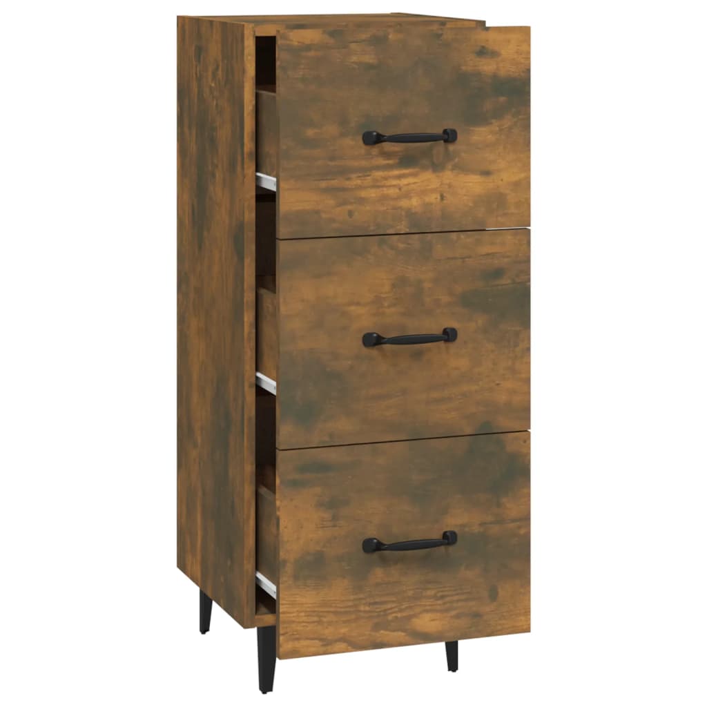 Buffet Chêne fumé 34,5x34x90 cm Bois d'ingénierie - XIOS