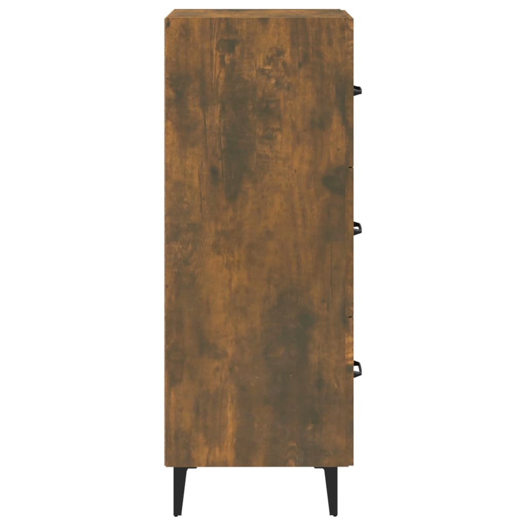 Buffet Chêne fumé 34,5x34x90 cm Bois d'ingénierie - XIOS