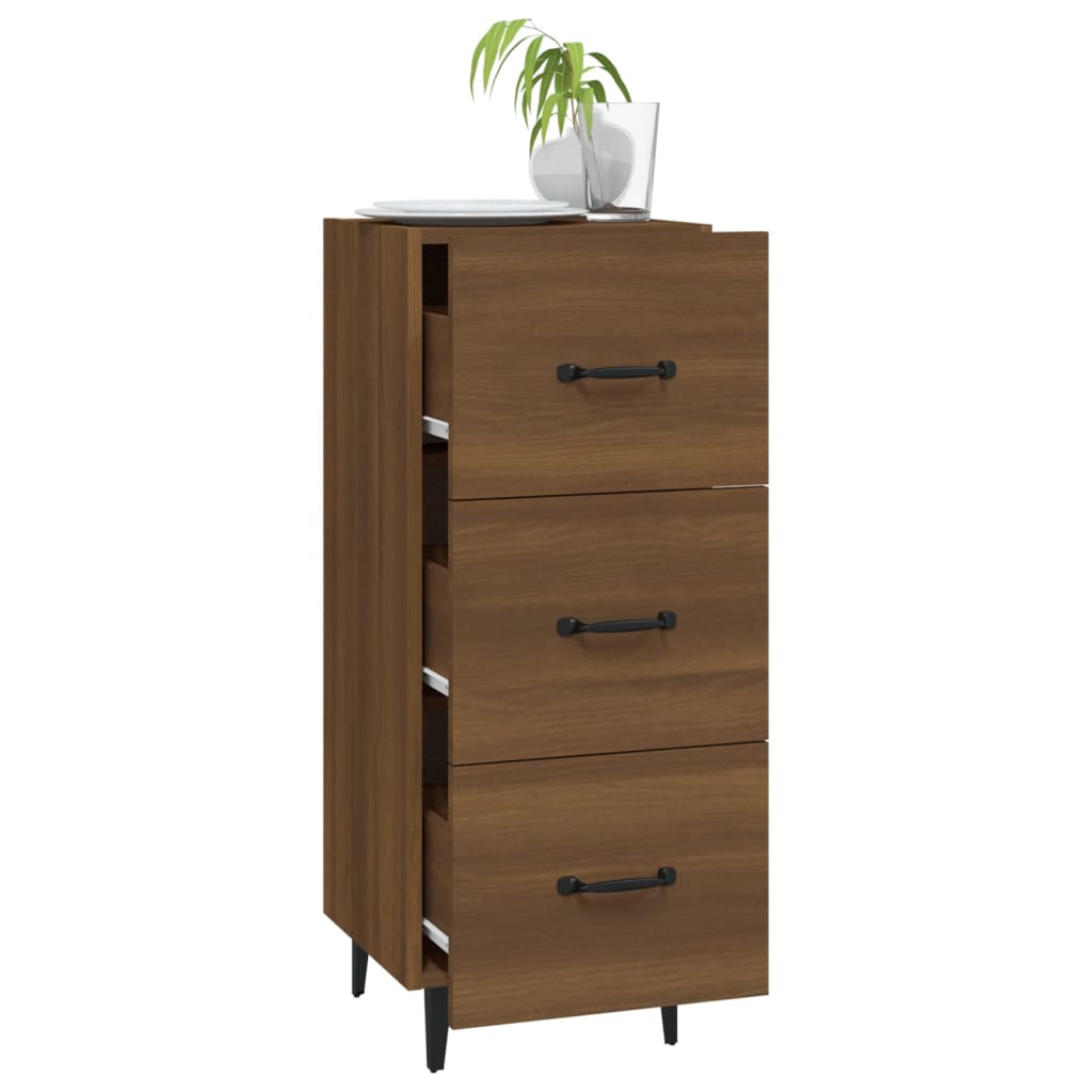 Buffet Chêne marron 34,5x34x90 cm Bois d'ingénierie - XIOS