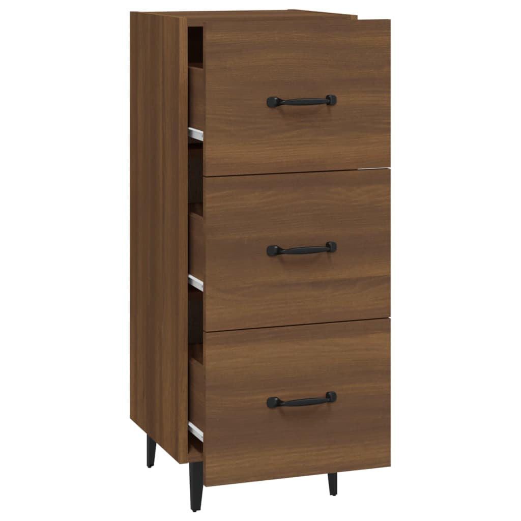 Buffet Chêne marron 34,5x34x90 cm Bois d'ingénierie - XIOS