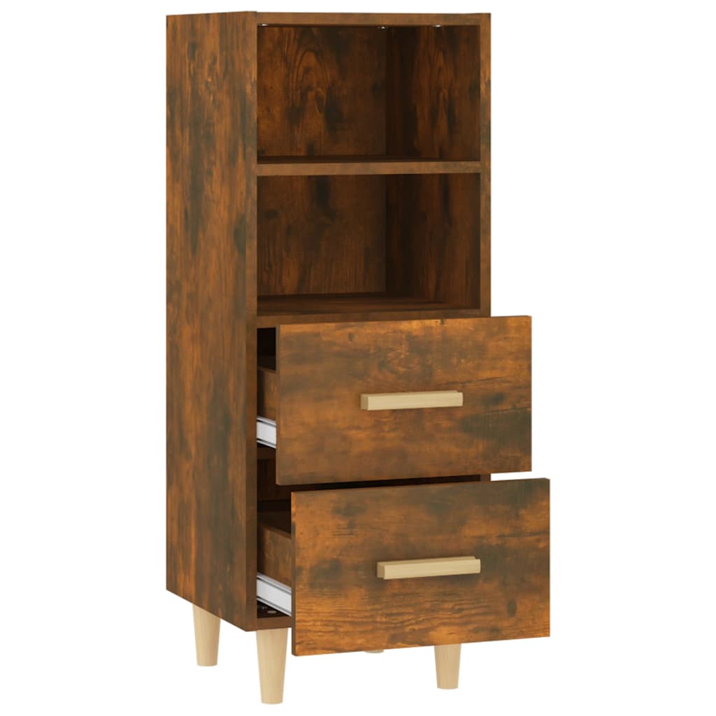 Buffet Chêne fumé 34,5x34x90 cm Bois d'ingénierie - XIOS