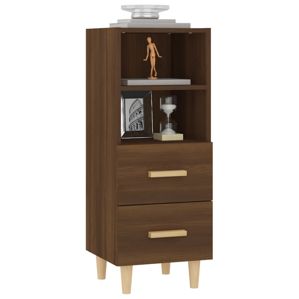 Buffet Chêne marron 34,5x34x90 cm Bois d'ingénierie - XIOS