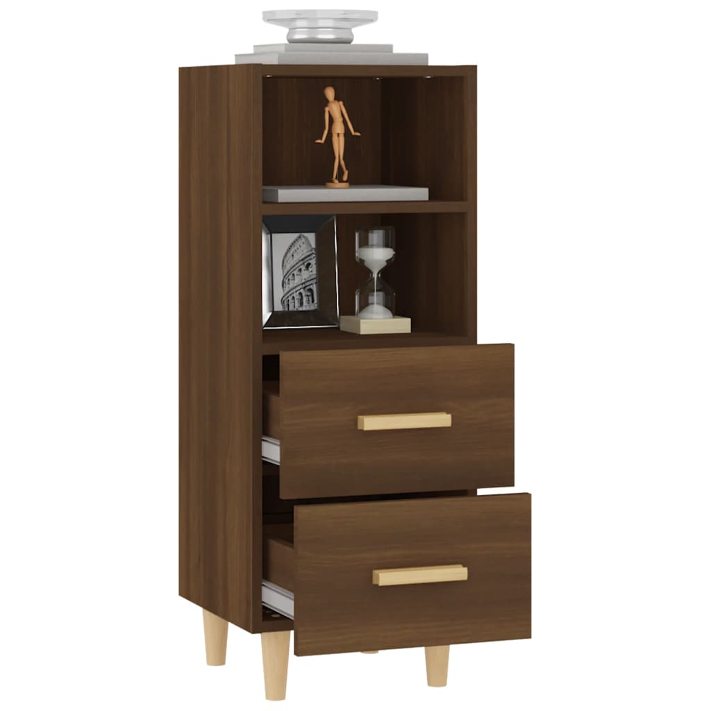 Buffet Chêne marron 34,5x34x90 cm Bois d'ingénierie - XIOS