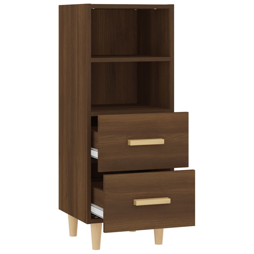 Buffet Chêne marron 34,5x34x90 cm Bois d'ingénierie - XIOS