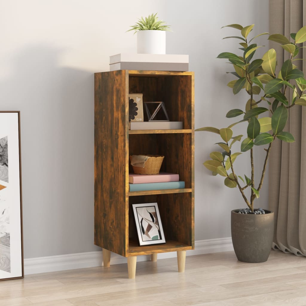 Buffet Chêne fumé 34,5x32,5x90 cm Bois d'ingénierie - XIOS