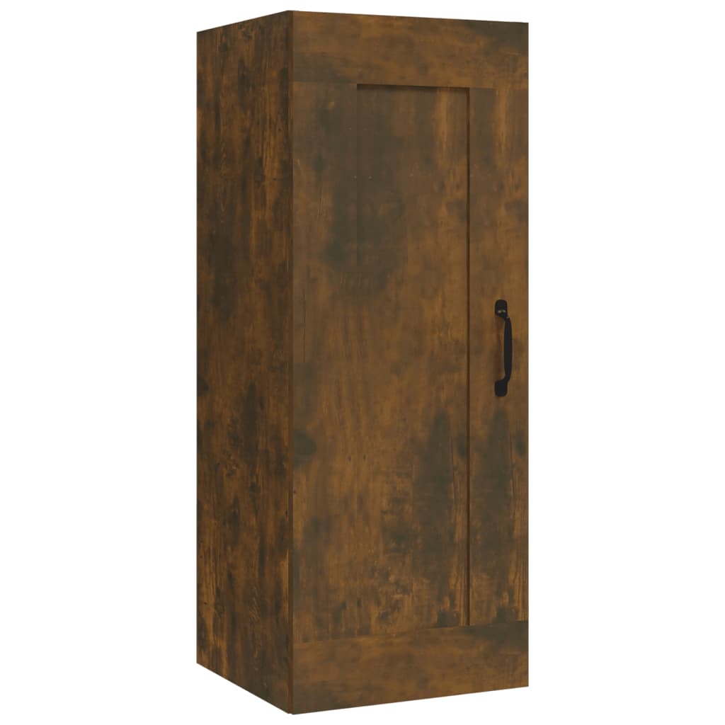 Armoire suspendue Chêne fumé 35x34x90 cm Bois d'ingénierie