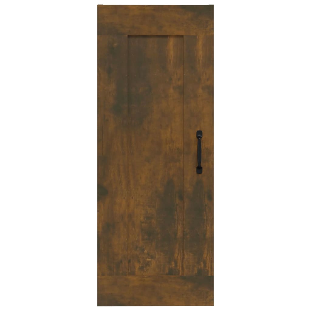 Armoire suspendue Chêne fumé 35x34x90 cm Bois d'ingénierie