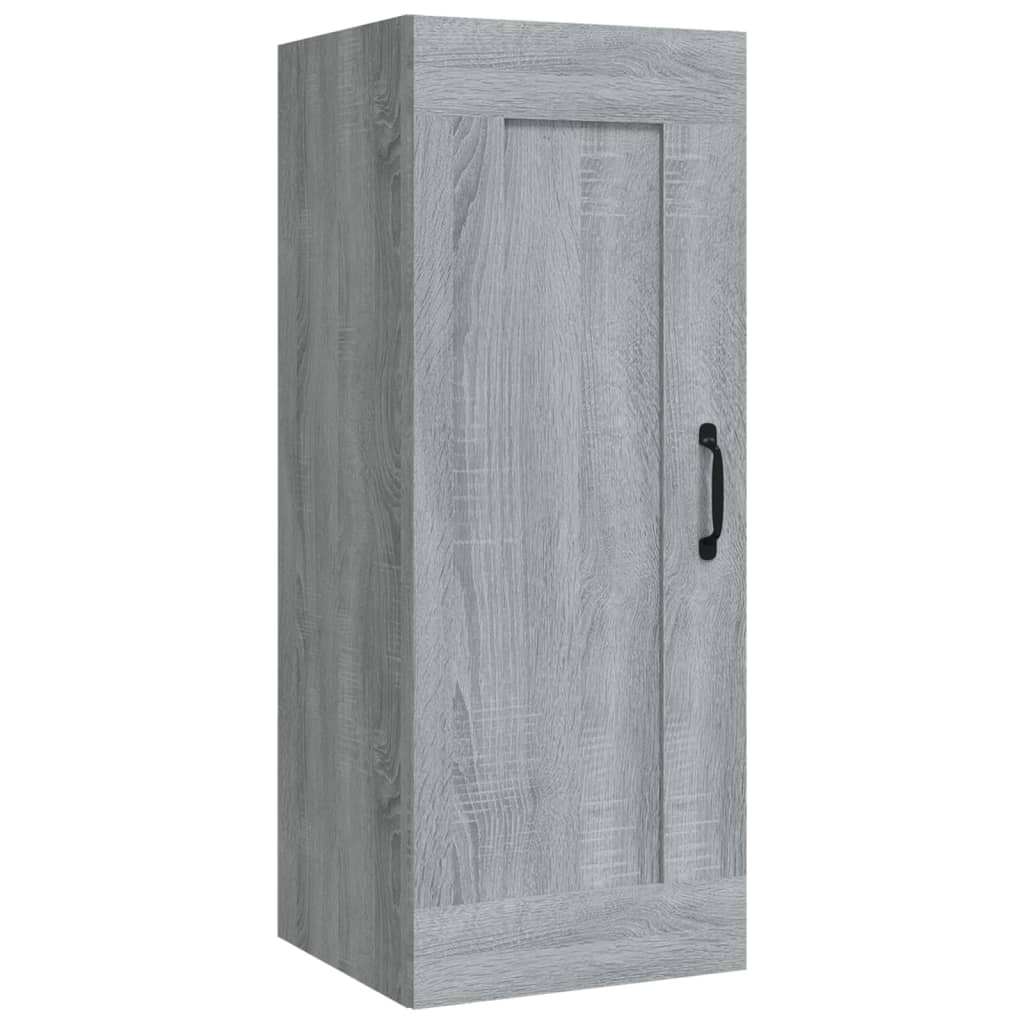 Armoire suspendue Sonoma gris 35x34x90 cm Bois d'ingénierie