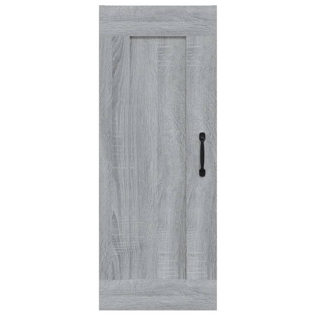 Armoire suspendue Sonoma gris 35x34x90 cm Bois d'ingénierie