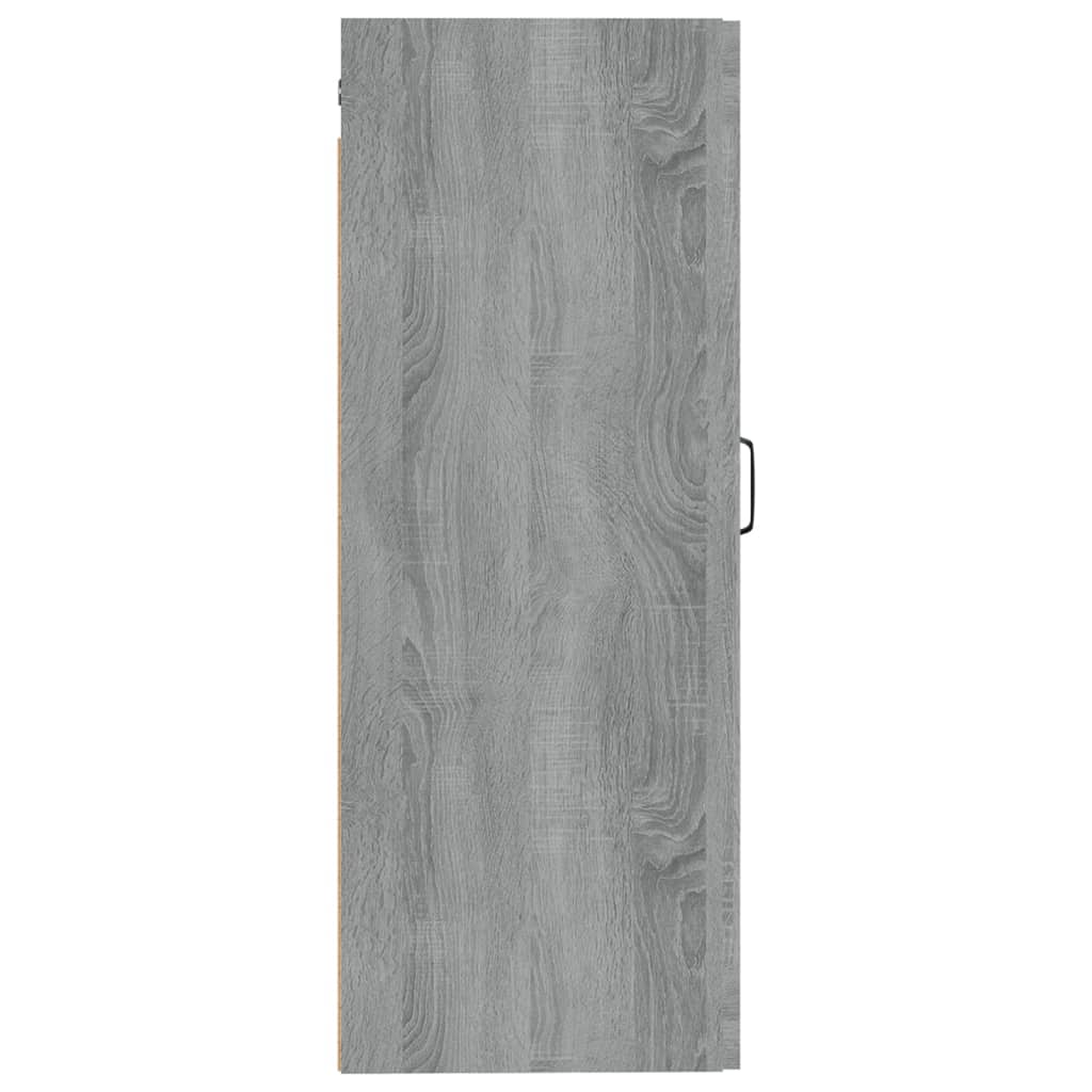 Armoire suspendue Sonoma gris 35x34x90 cm Bois d'ingénierie