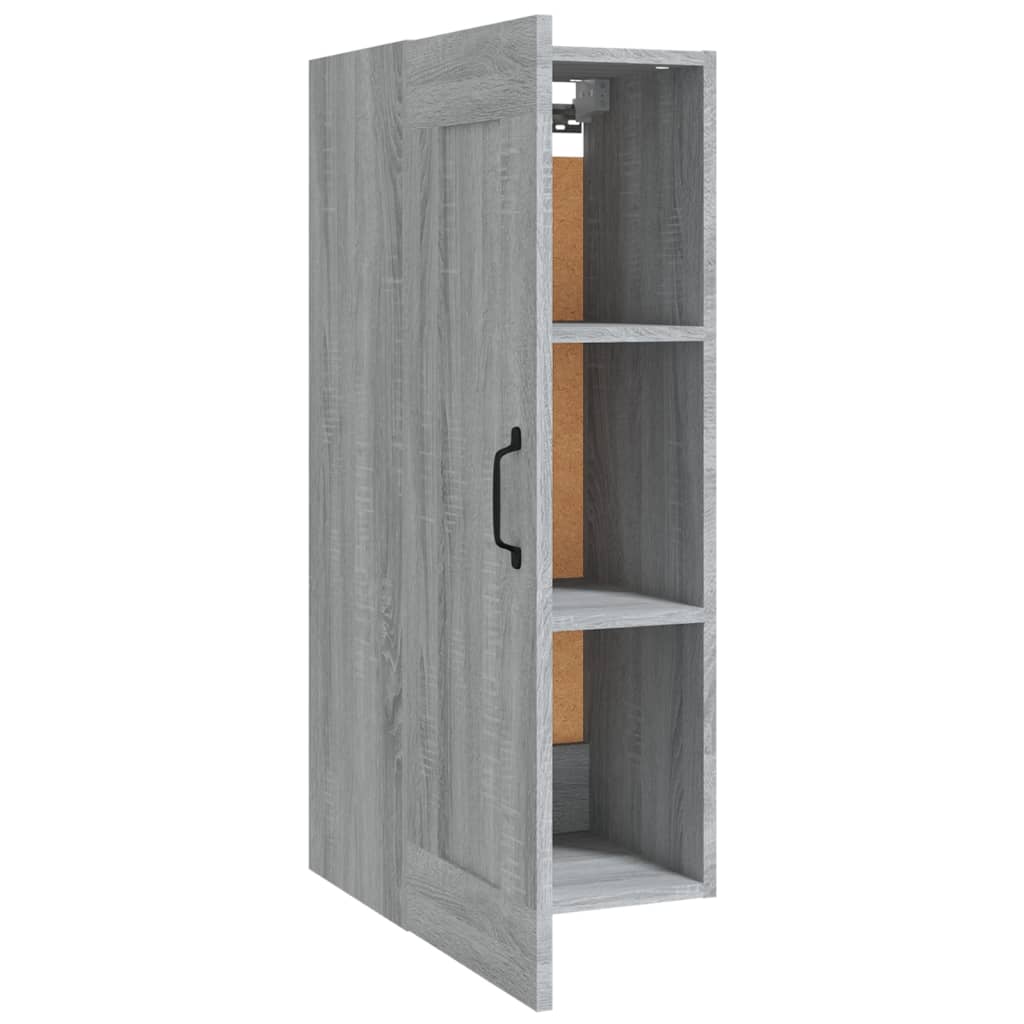 Armoire suspendue Sonoma gris 35x34x90 cm Bois d'ingénierie