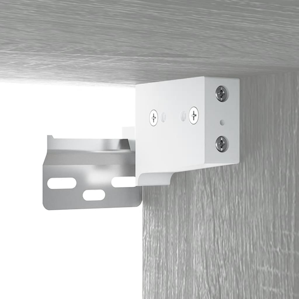 Armoire suspendue Sonoma gris 35x34x90 cm Bois d'ingénierie