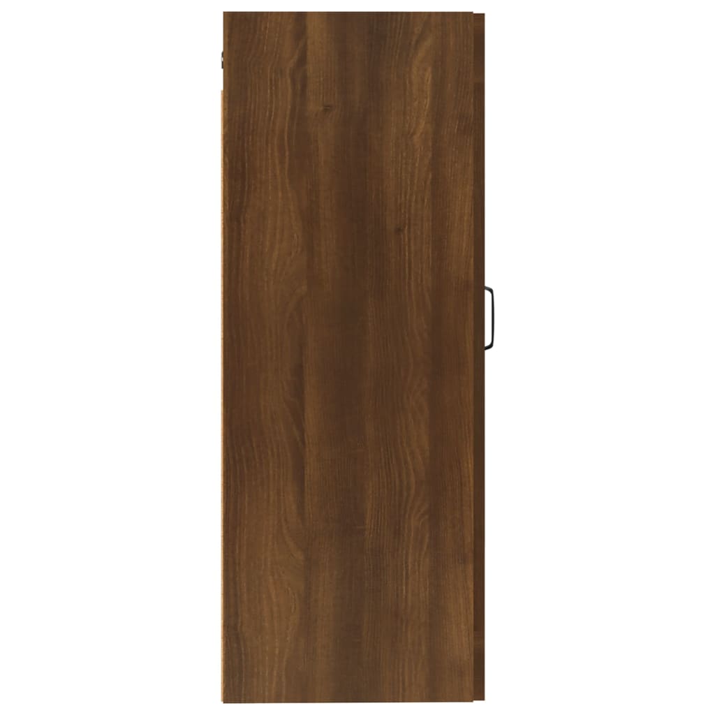 Armoire suspendue Chêne marron 35x34x90 cm Bois d'ingénierie