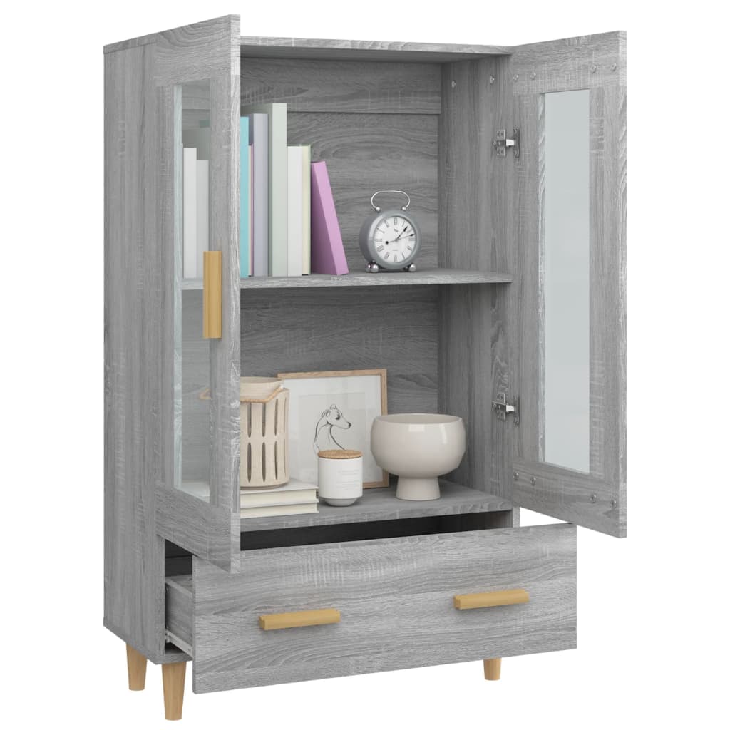Buffet Sonoma gris 70x31x115 cm Bois d'ingénierie - XIOS