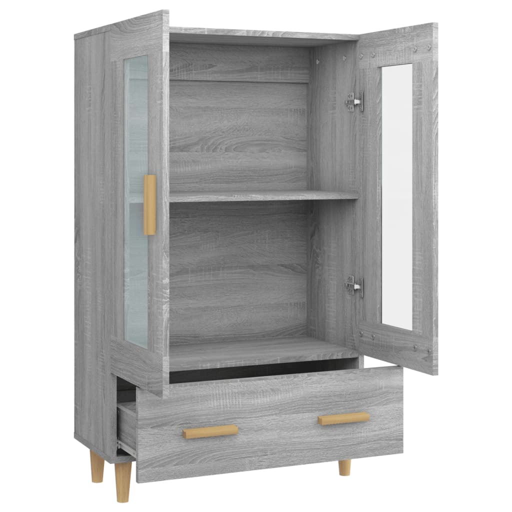 Buffet Sonoma gris 70x31x115 cm Bois d'ingénierie - XIOS