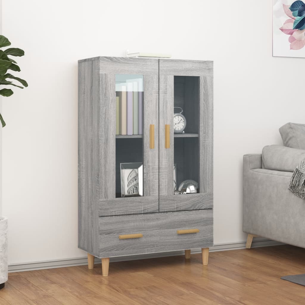 Buffet Sonoma gris 70x31x115 cm Bois d'ingénierie - XIOS