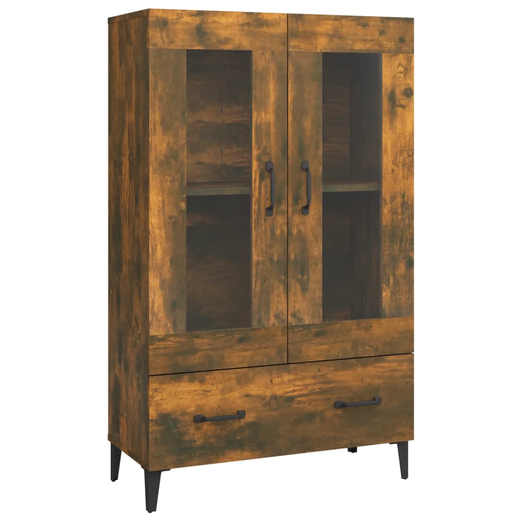 Buffet haut Chêne fumé 70x31x115 cm Bois d'ingénierie - XIOS