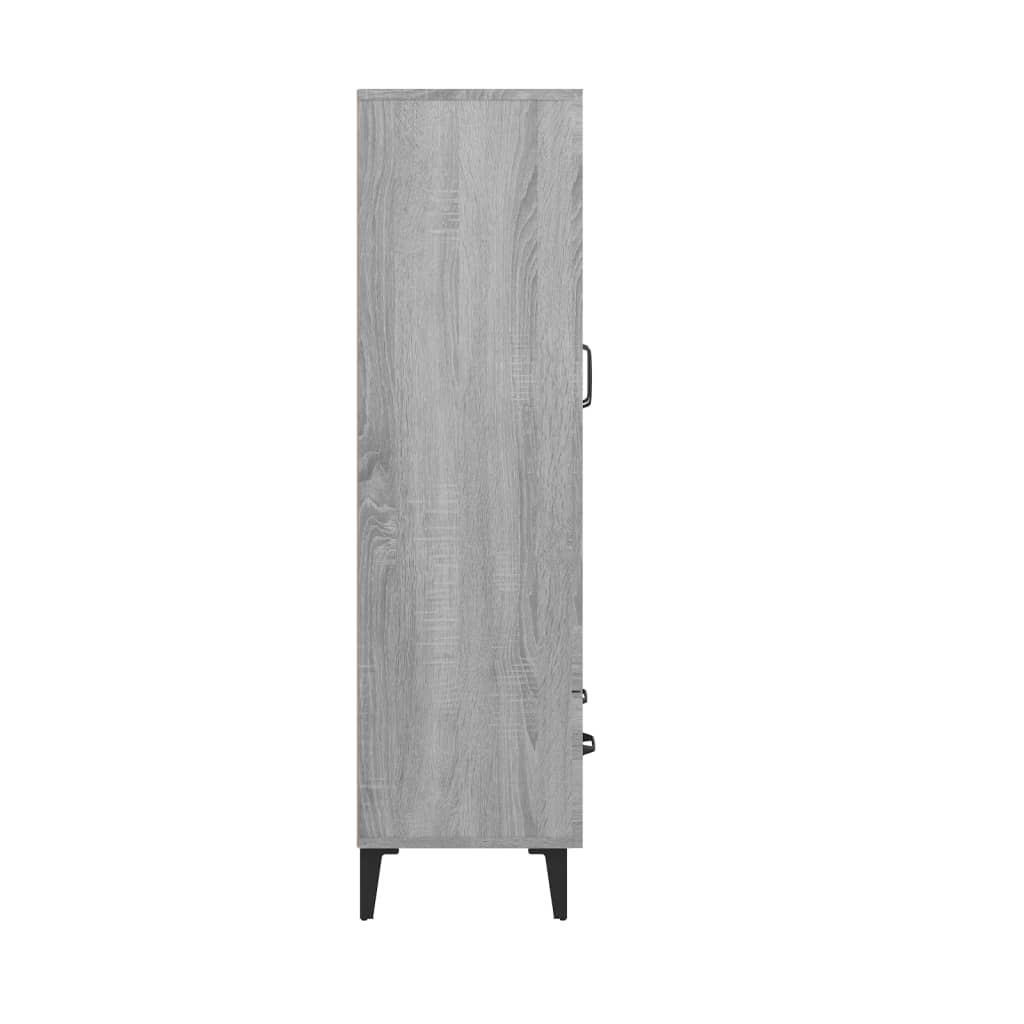Buffet Sonoma gris 70x31x115 cm Bois d'ingénierie - XIOS
