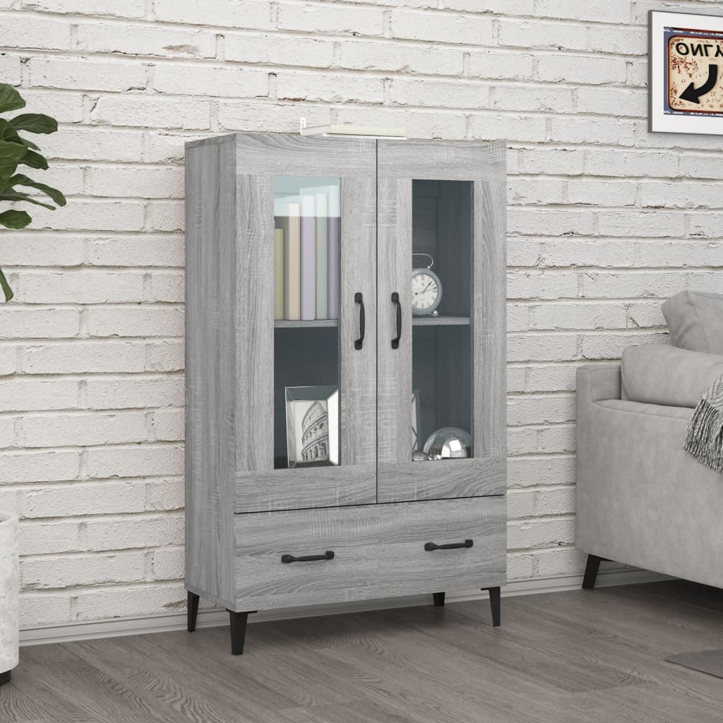 Buffet Sonoma gris 70x31x115 cm Bois d'ingénierie - XIOS
