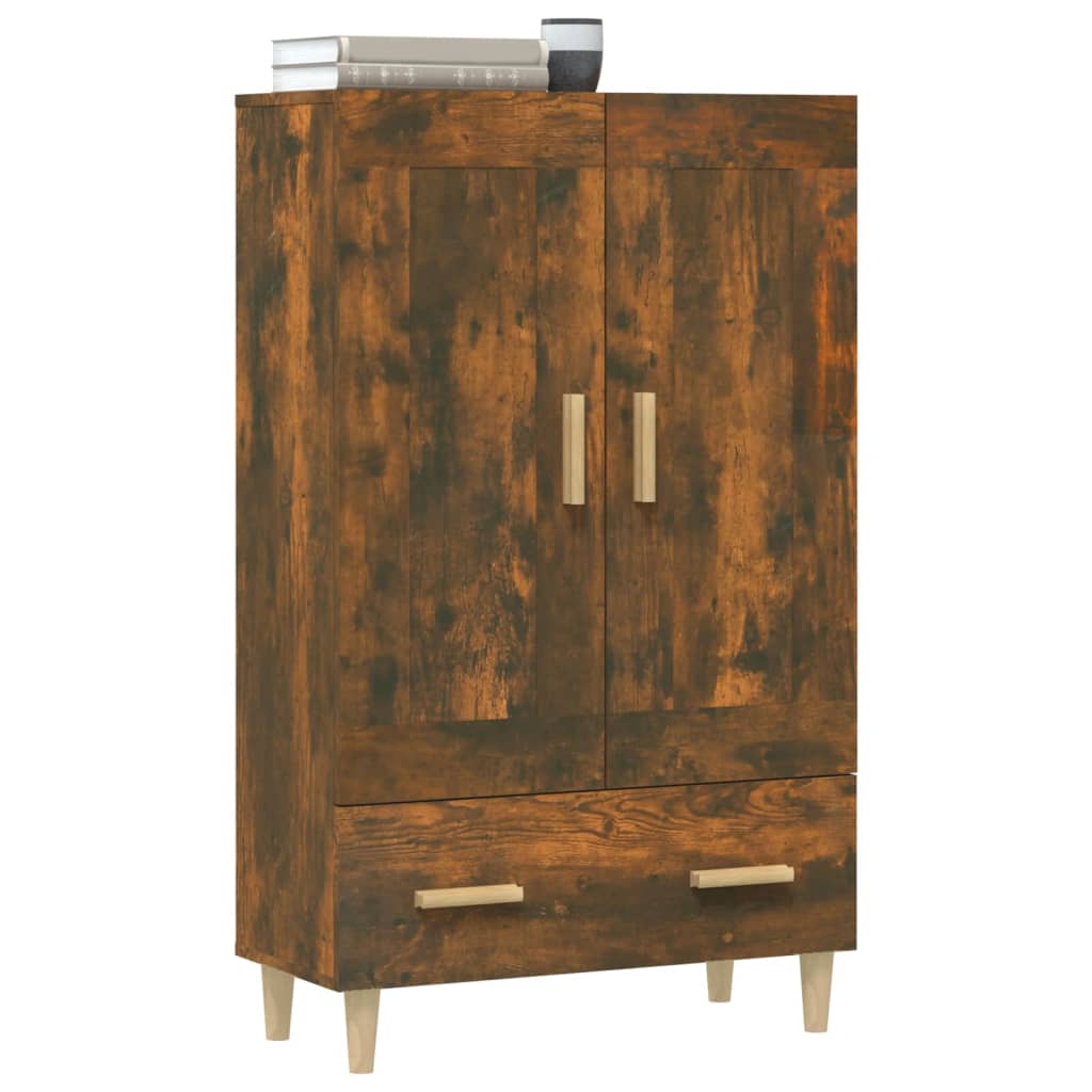 Buffet haut Chêne fumé 70x31x115 cm Bois d'ingénierie - XIOS