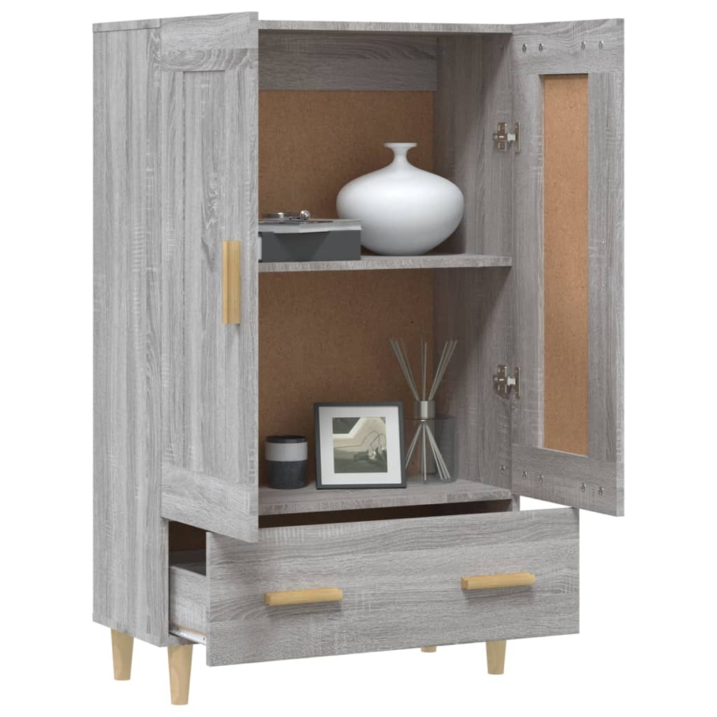 Buffet Sonoma gris 70x31x115 cm Bois d'ingénierie - XIOS
