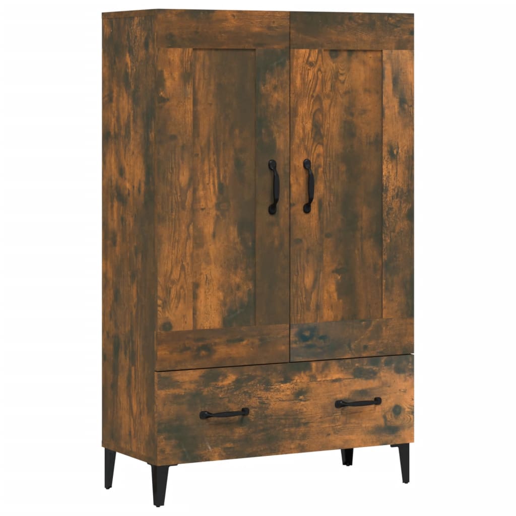 Buffet haut Chêne fumé 70x31x115 cm Bois d'ingénierie - XIOS
