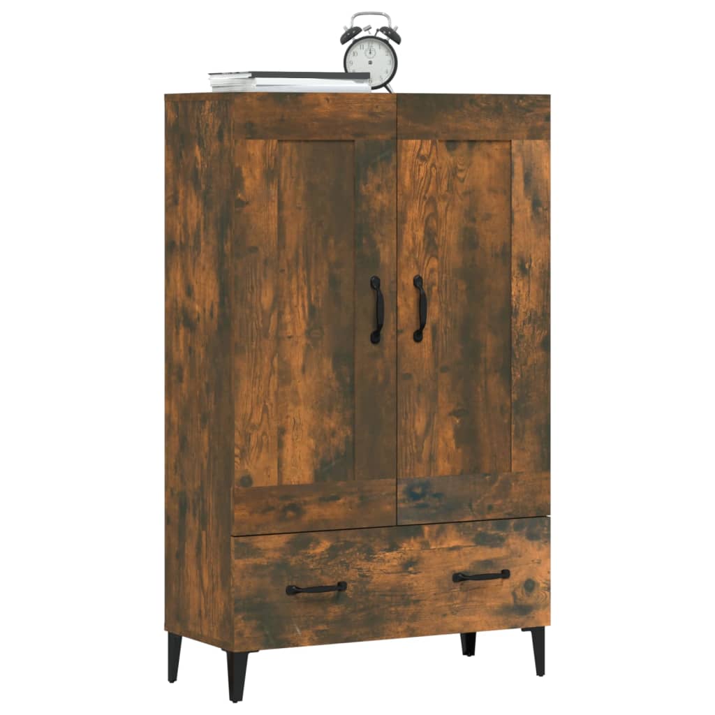 Buffet haut Chêne fumé 70x31x115 cm Bois d'ingénierie - XIOS