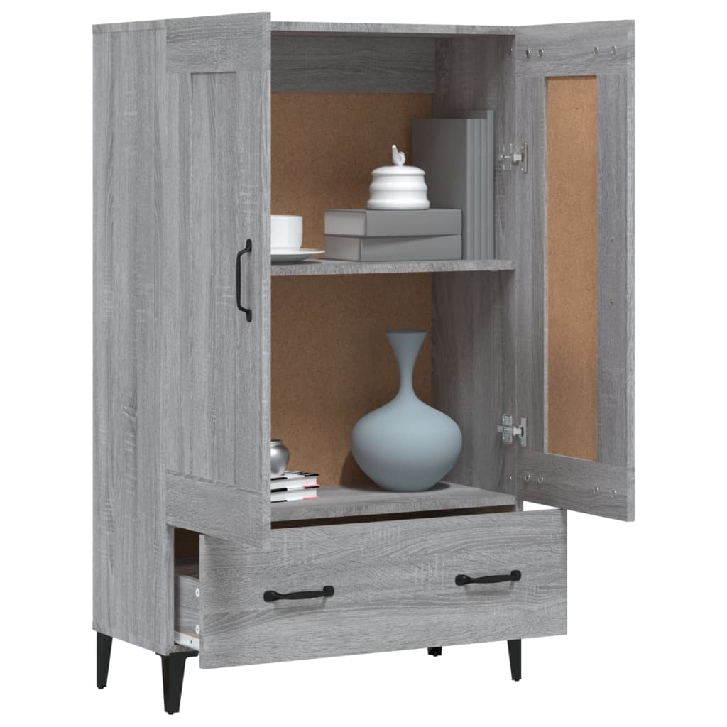 Buffet Sonoma gris 70x31x115 cm Bois d'ingénierie - XIOS