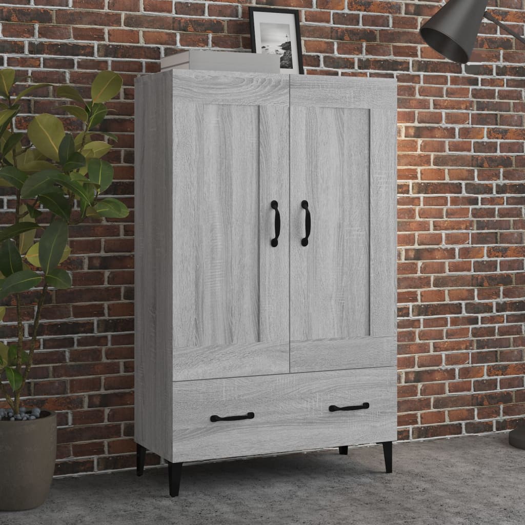 Buffet Sonoma gris 70x31x115 cm Bois d'ingénierie - XIOS