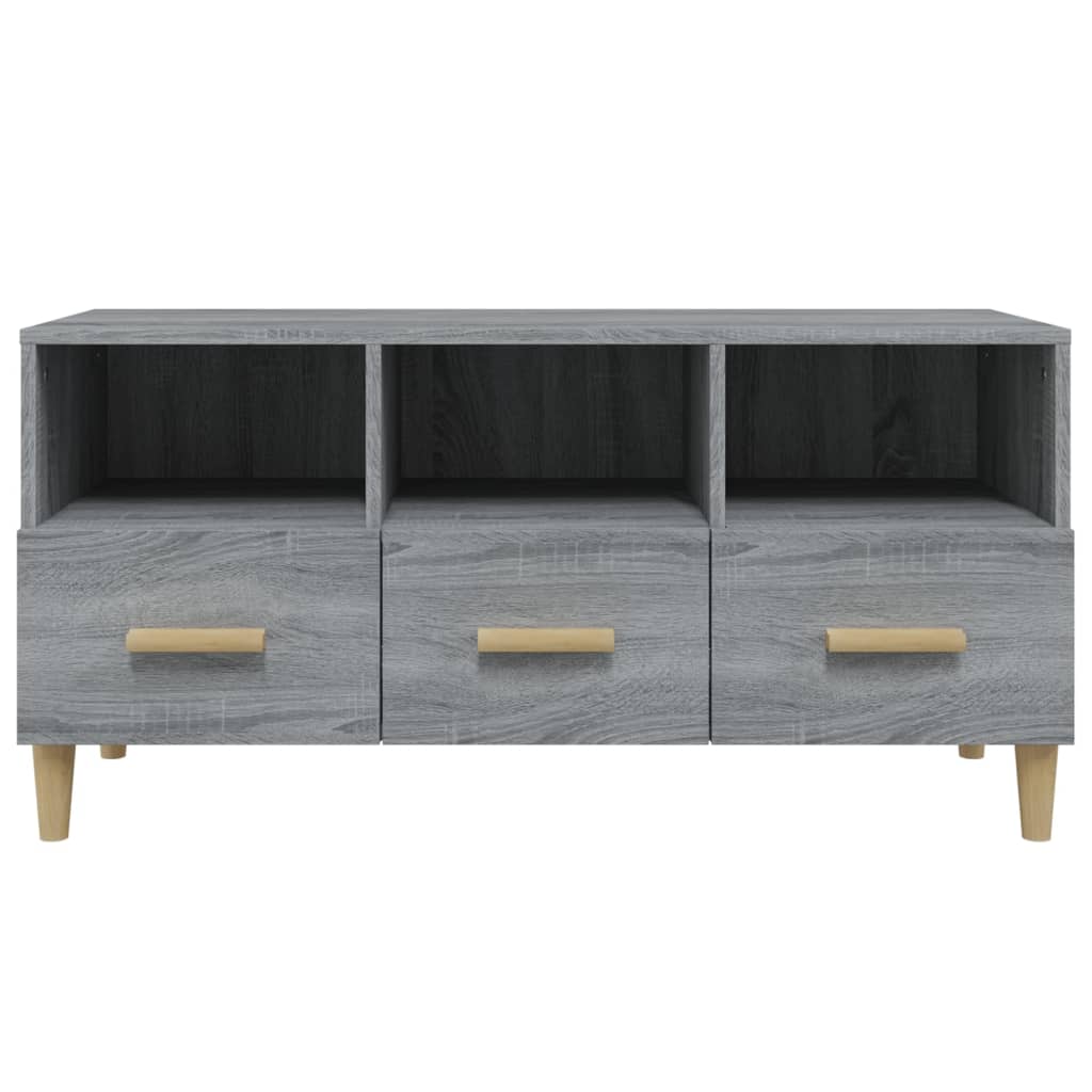 Meuble TV Sonoma gris 102x36x50 cm Bois d'ingénierie - XIOS